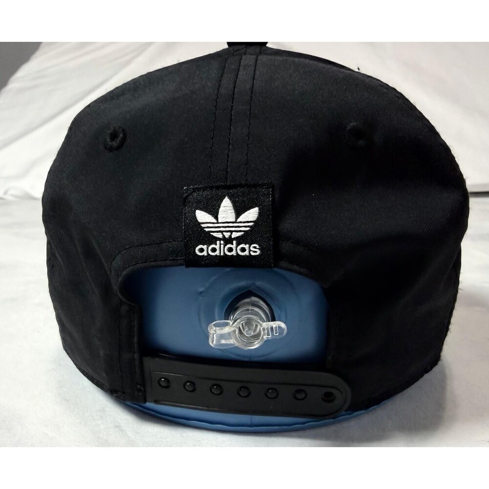 Adidas Originals Trefoil Hat Black Perforated Performance Relaxed Strapback NWT - Picture 2 of 8